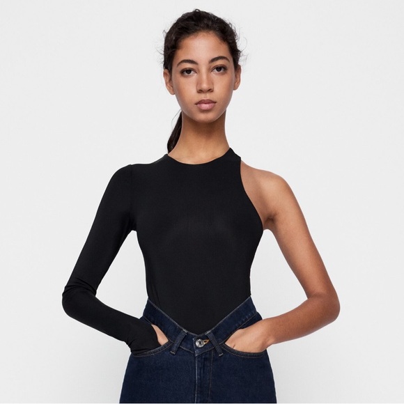 Zara Tops - Zara Asymmetrical Bodysuit |Size S